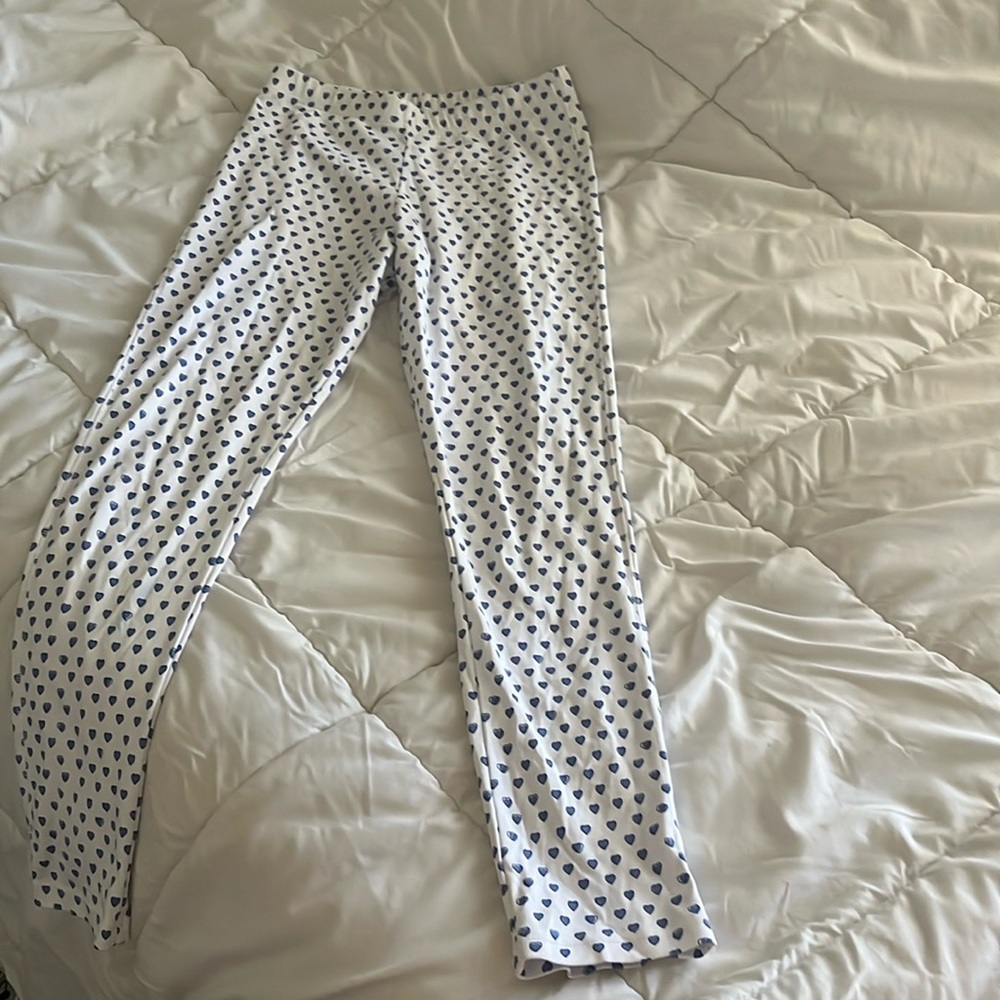 Roller rabbit blue hearts pajama pants | Size XS
